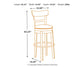 Pinnadel UPH Swivel Barstool (1/CN)