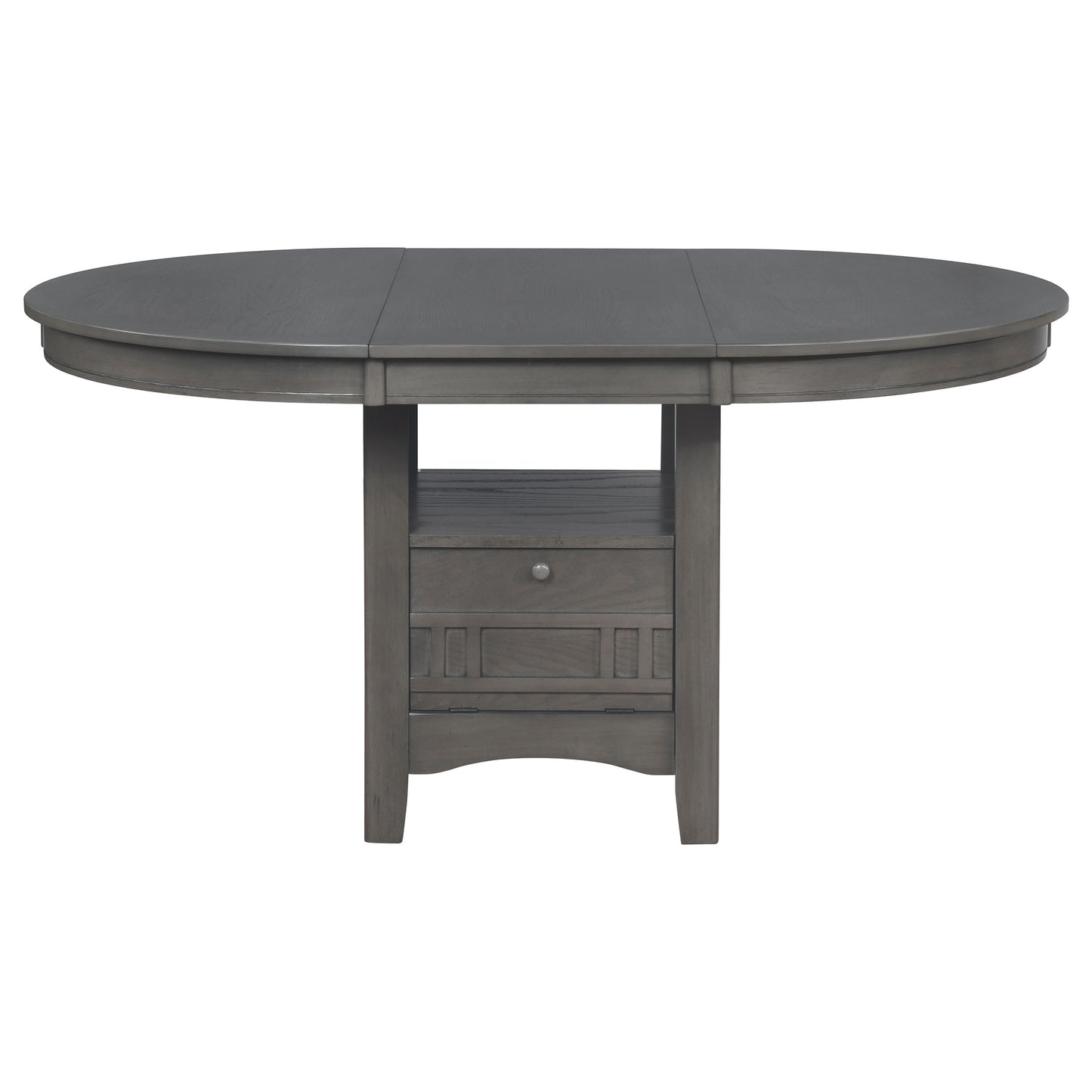 Lavon 5-piece Oval Extension Leaf Dining Set Medium Grey