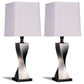 Keene 30-inch Tapered Shade Table Lamp Silver (Set of 2)