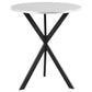 Kenzo Round 32-inch Galvanized Steel Bistro Bar Table Silver