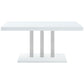 Brooklyn 5-piece Rectangular Dining Set White High Gloss