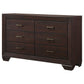 Kauffman 6-drawer Dresser Dark Cocoa