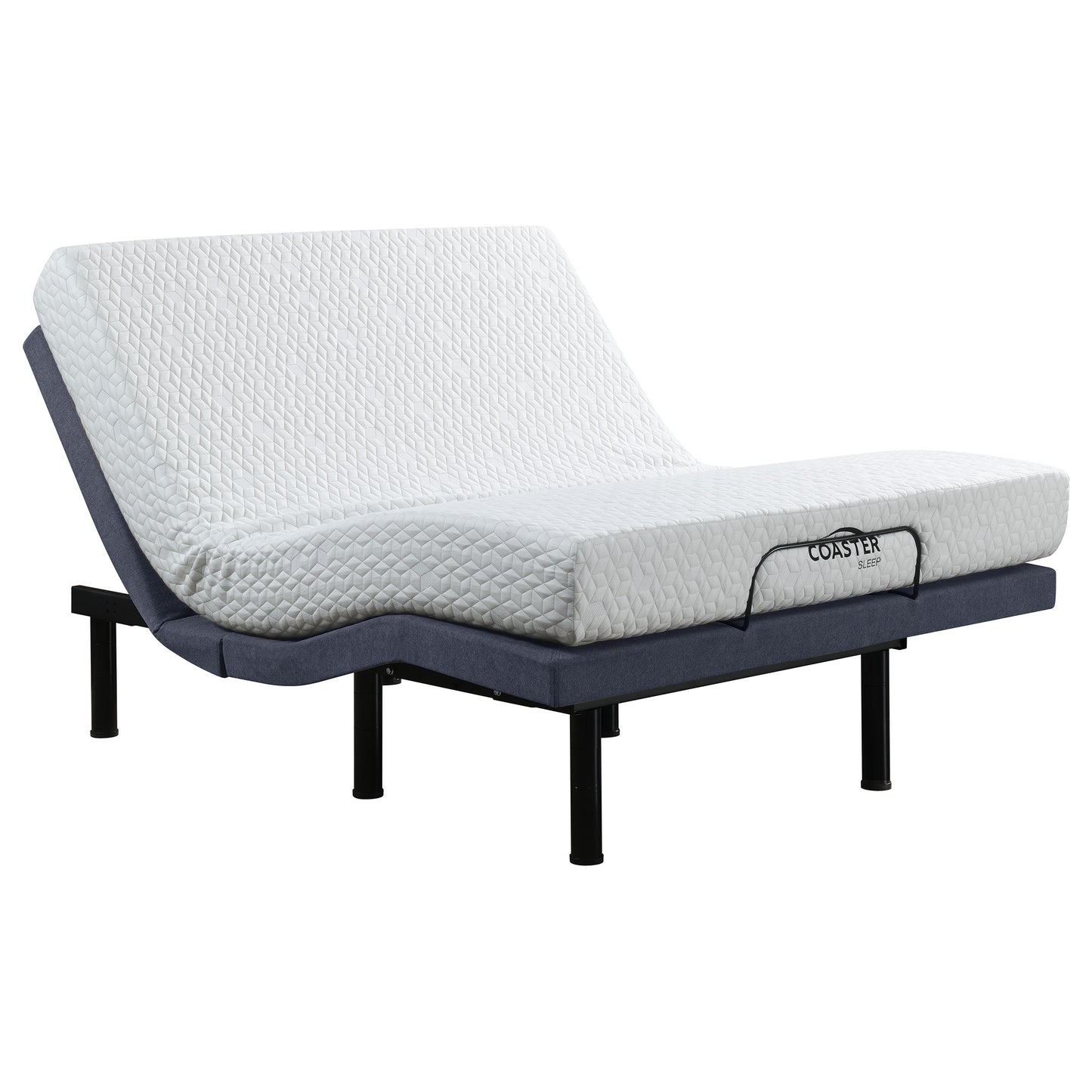 Clara Full Adjustable Bed Base Grey and Black