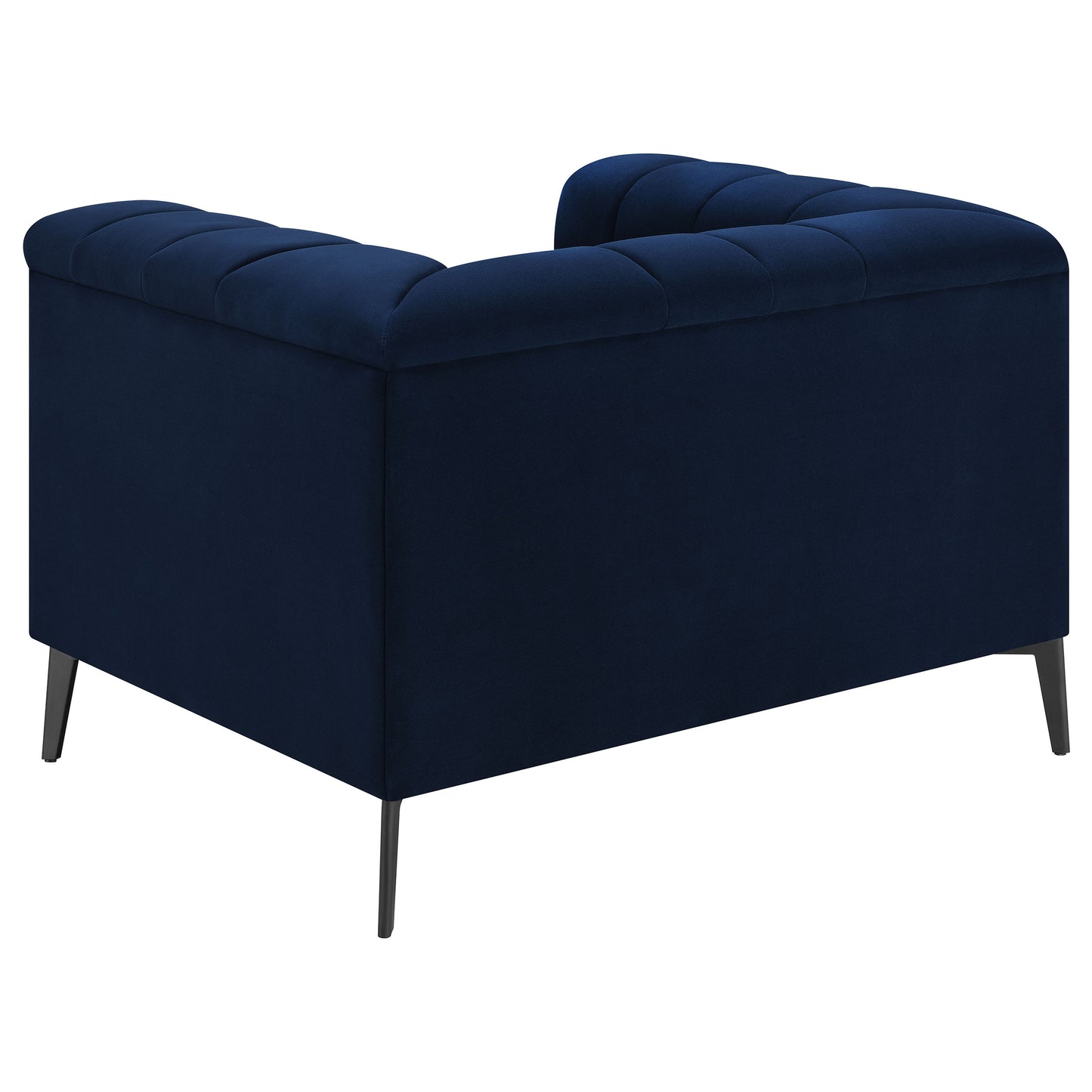 Chalet 3-piece Upholstered Tuxedo Arm Tufted Sofa Set Blue