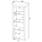 Jude 3-shelf Engineered Wood Media Tower High Gloss White