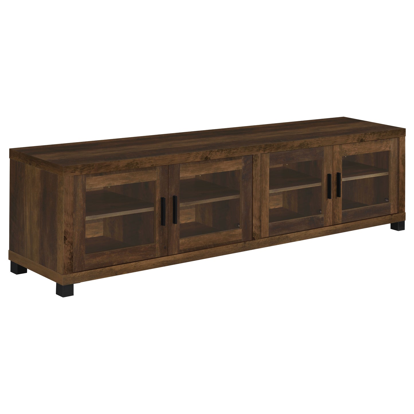 Sachin 3-piece 79" TV Entertainment Center Dark Pine