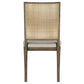 Matisse Woven Rattan Back Dining Side Chair Brown (Set of 2)