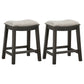 Elliston Backless Counter Stool Dark Grey (Set of 2)