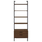 Owens 96-inch 4-shelf Storage Wall Bookshelf Walnut