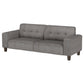 Deerhurst Upholstered Track Arm Tufted Sofa Charcoal