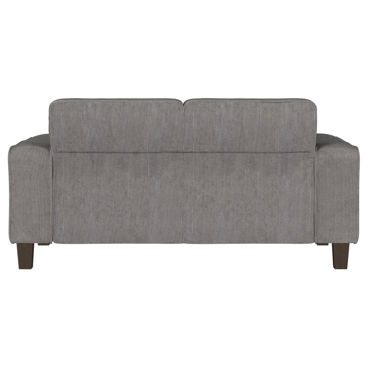 Deerhurst Upholstered Track Arm Tufted Loveseat Charcoal