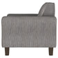 Deerhurst Upholstered Track Arm Tufted Accent Chair Charcoal