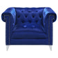 Bleker 3-piece Upholstered Tuxedo Arm Tufted Sofa Set Blue