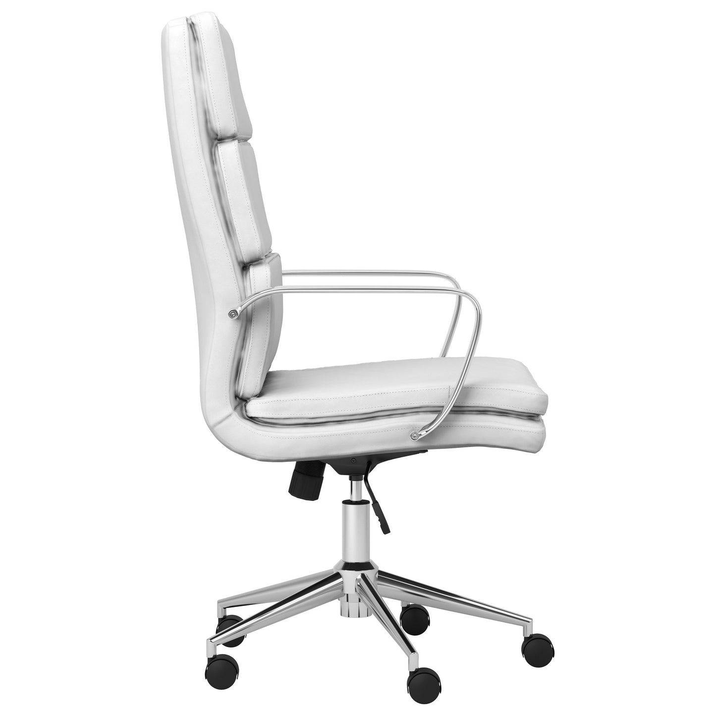 Ximena Upholstered Adjustable High Back Office Chair White