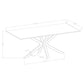 Venera Rectangular 79-inch Faux Marble Dining Table White