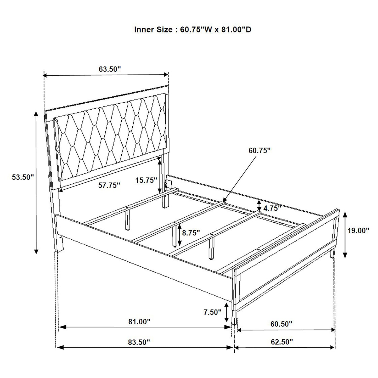 Sonora 5-piece Queen Bedroom Set White