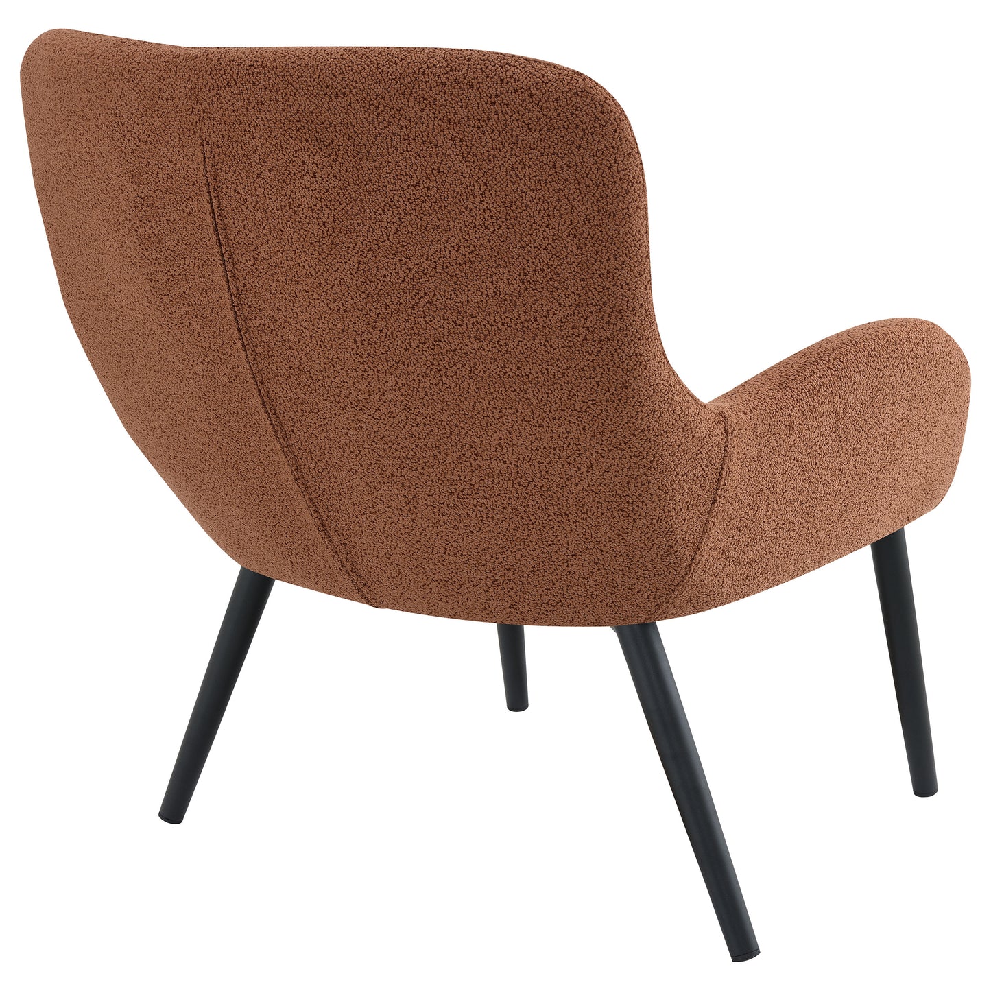 Calvin Upholstered Modern Arm Accent Chair Rust