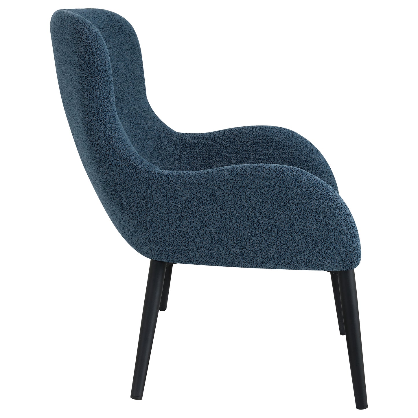 Calvin Upholstered Modern Arm Accent Chair Aegean Blue