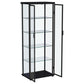 Aero 4-shelf Display Curio Cabinet with LED Lighting Black