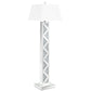 Carmen 65-inch Empire Mirrored Acrylic Floor Lamp Silver