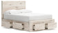 Lawroy Full Panel Storage Bed with Mirrored Dresser