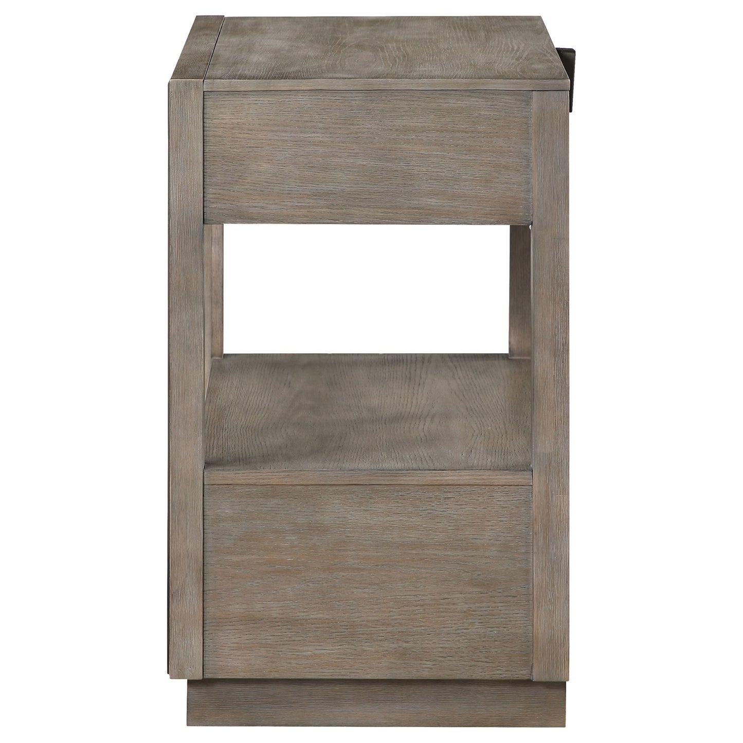 Durango 2-drawer Nightstand Bedside Table Taupe Oak