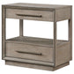 Durango 2-drawer Nightstand Bedside Table Taupe Oak