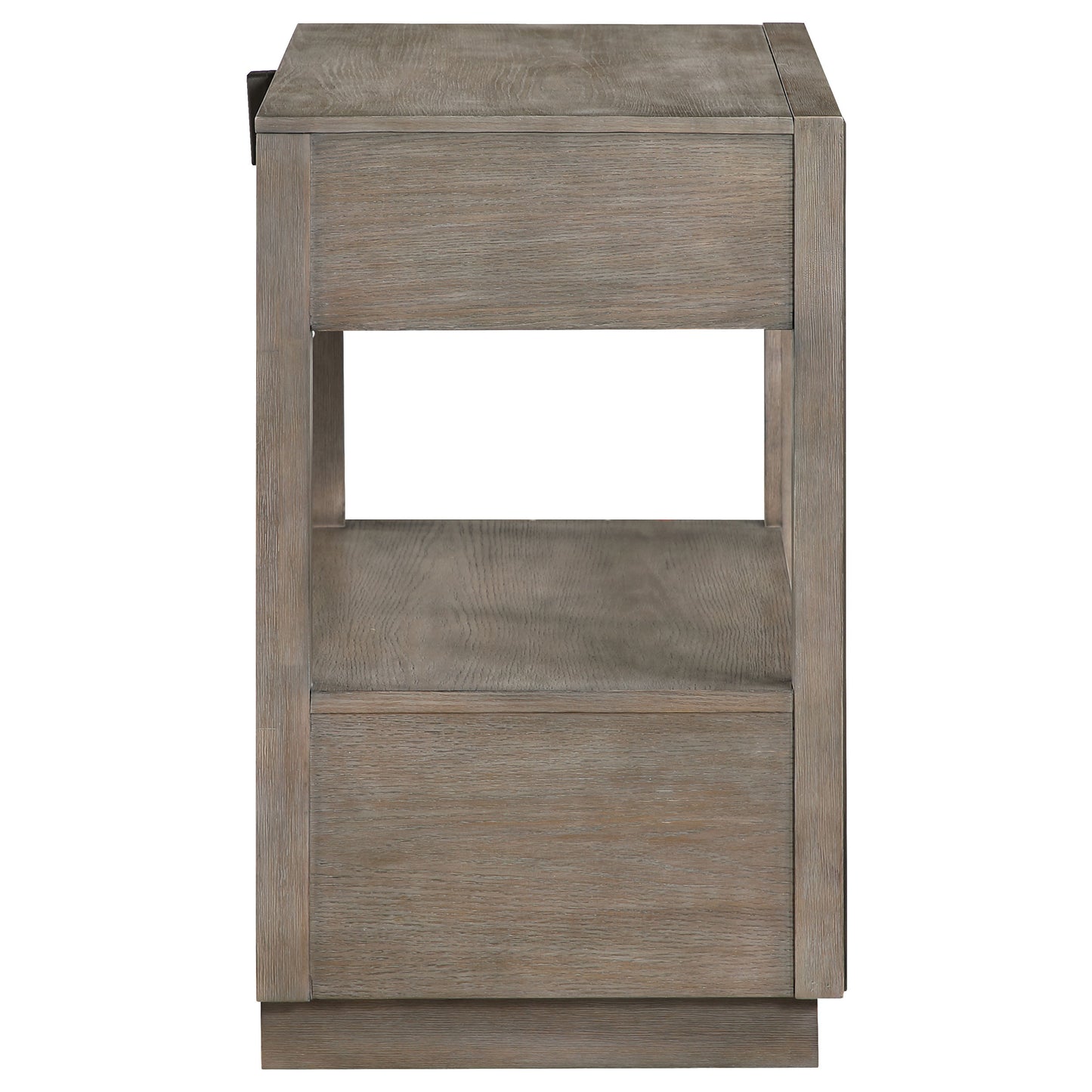 Durango 2-drawer Nightstand Bedside Table Taupe Oak