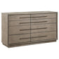 Durango 8-drawer Dresser Taupe Oak