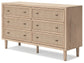 Cielden King Panel Headboard with Dresser and 2 Nightstands