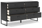 Socalle Twin Platform Bed with Dresser, Chest and 2 Nightstands