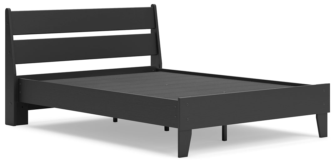 Socalle Full Panel Platform Bed with Dresser and Nightstand