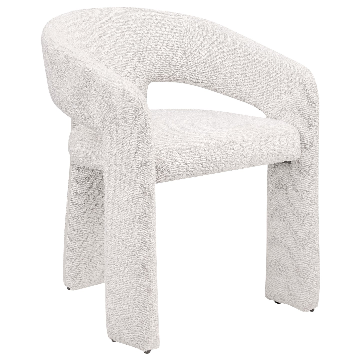 Eudora Boucle Upholstered Dining Side Chair Cream (Set of 2)