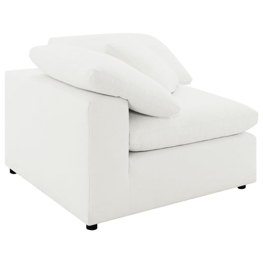 Raleigh Boucle Upholstered Corner Chair Ivory