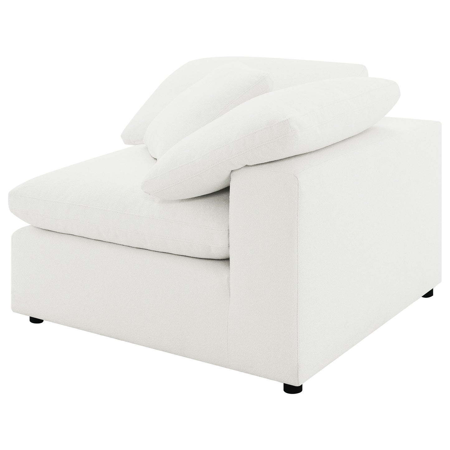 Raleigh Boucle Upholstered Corner Chair Ivory