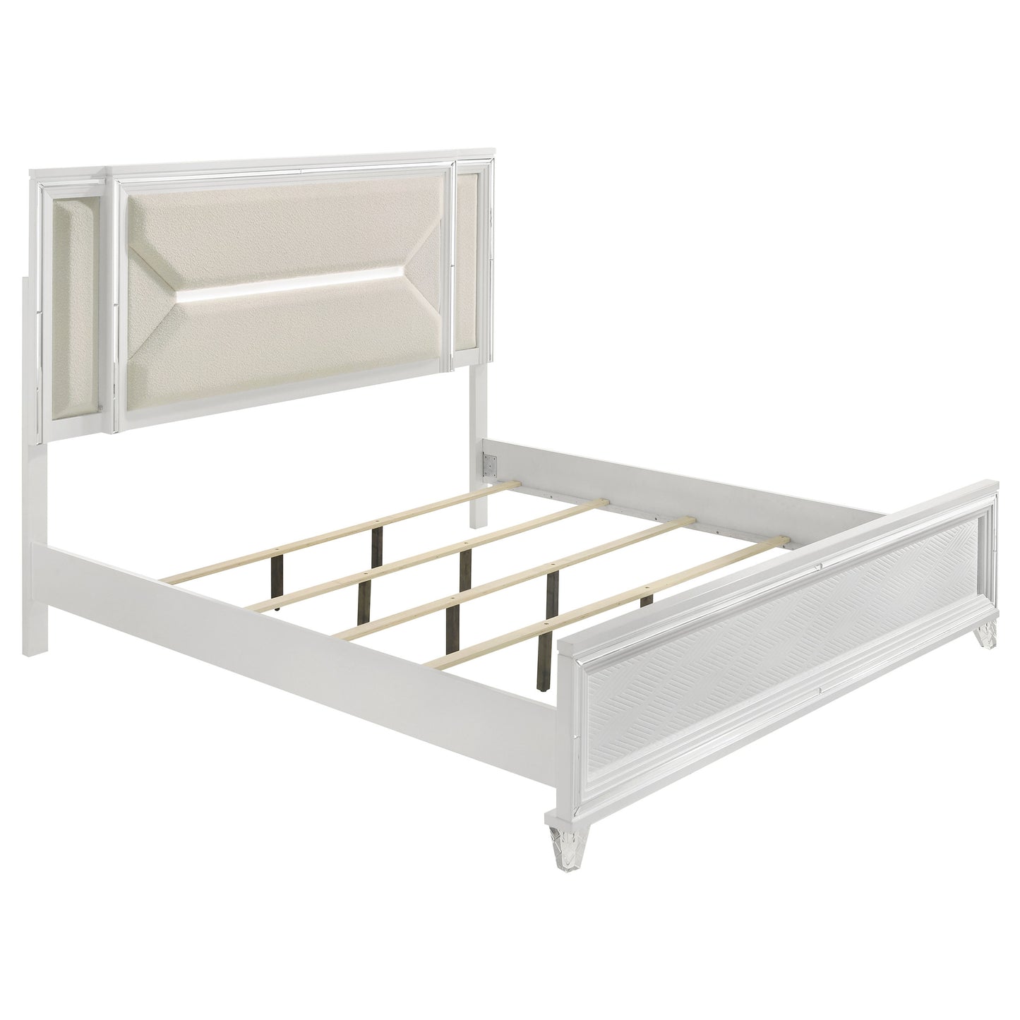 Marmore 5-piece California King Bedroom Set White