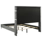 Lucia 4-piece Eastern King Bedroom Set Grey and Black