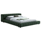 Trinity Upholstered Eastern King Platform Bed Green