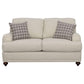 Glenn 3-piece Upholstered Sofa Set Light Grey and Grey