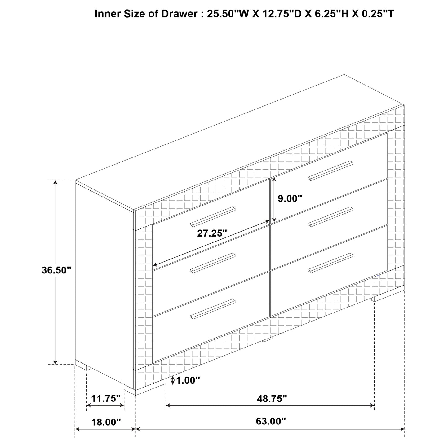 Ives 4-piece Queen Bedroom Set White High Gloss