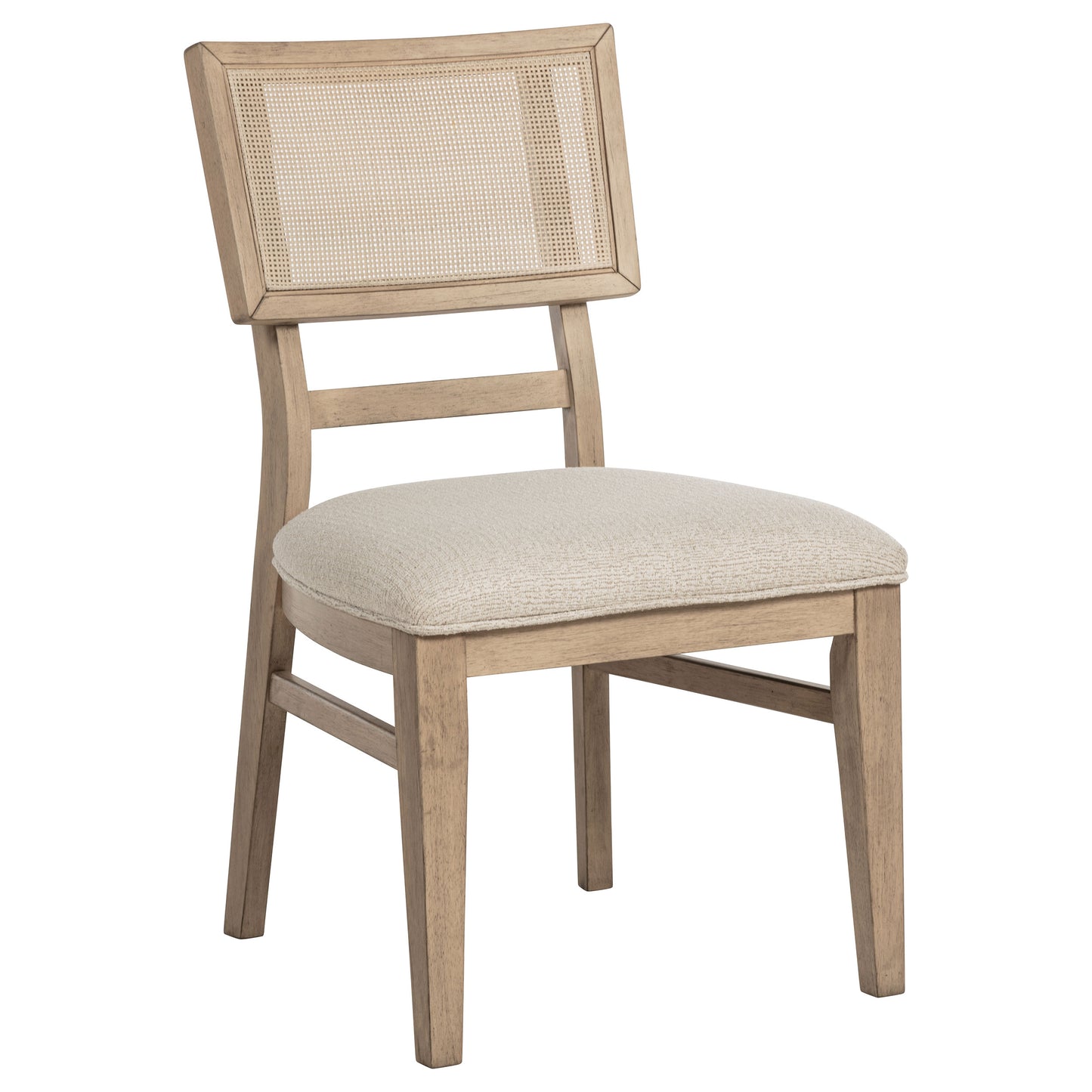 Kailani Rattan Cane Dining Side Chair Beige Oak (Set of 2)