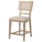 Kailani Rattan Cane Counter Side Chair Beige Oak (Set of 2)