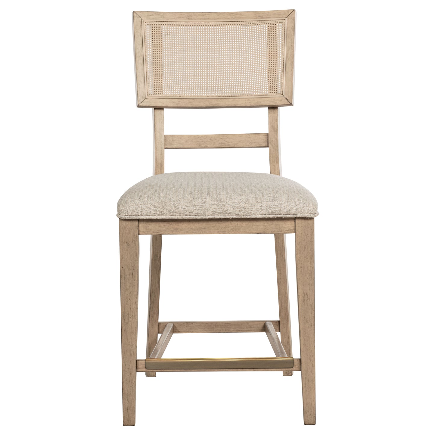 Kailani Rattan Cane Counter Side Chair Beige Oak (Set of 2)