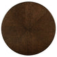 Landon 60-inch Round Wood Pedestal Dining Table Rich Brown