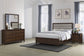 Welsley 4-piece Eastern King Bedroom Set Walnut