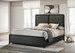 Cavelle 51-inch Upholstered Eastern King Bed Black