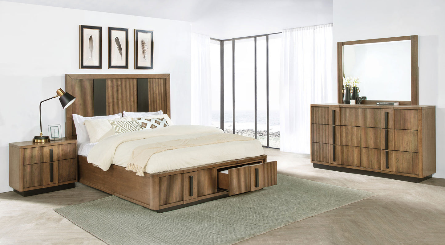 Terrace 4-piece Eastern King Bedroom Set Ash Brown