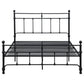 Novak 48-inch Metal Full Open Frame Bed Matte Black