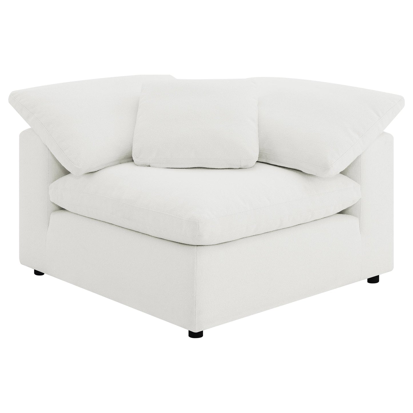 Raleigh 5-piece Boucle Upholstered Modular Sectional Ivory