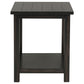 Payne Wood End Table with Shelf Distressed Java